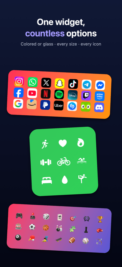 Folder widgets on the iPhone Home Screen